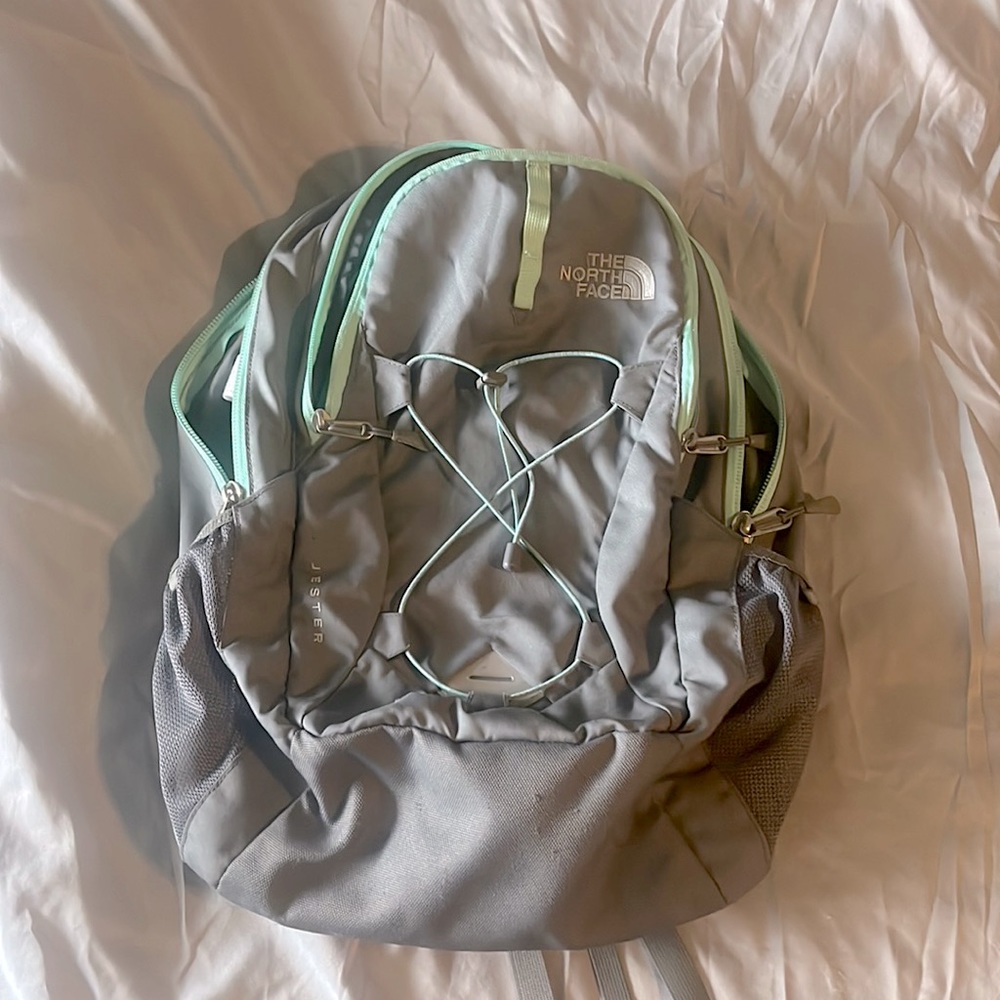 The North Face Jester Laptop Bag / Backpack, Grey & Teal